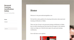 Desktop Screenshot of personaltrainingdallas.com