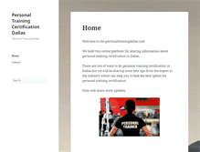 Tablet Screenshot of personaltrainingdallas.com